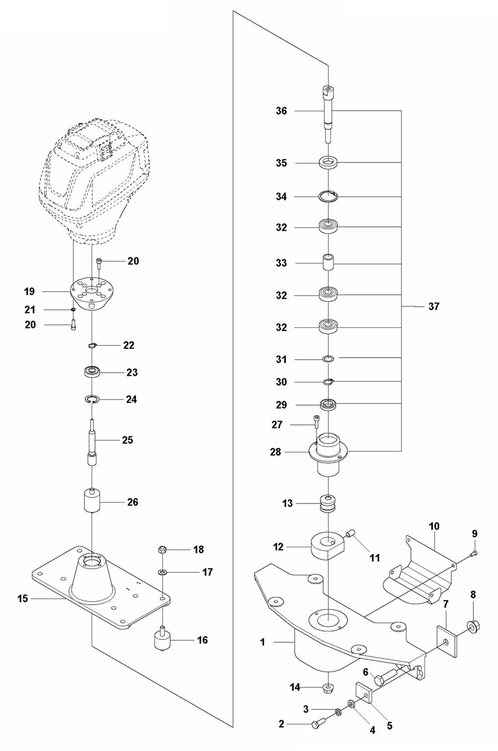 BV 30i Eccentric Element Assembly Parts by Husqvarna