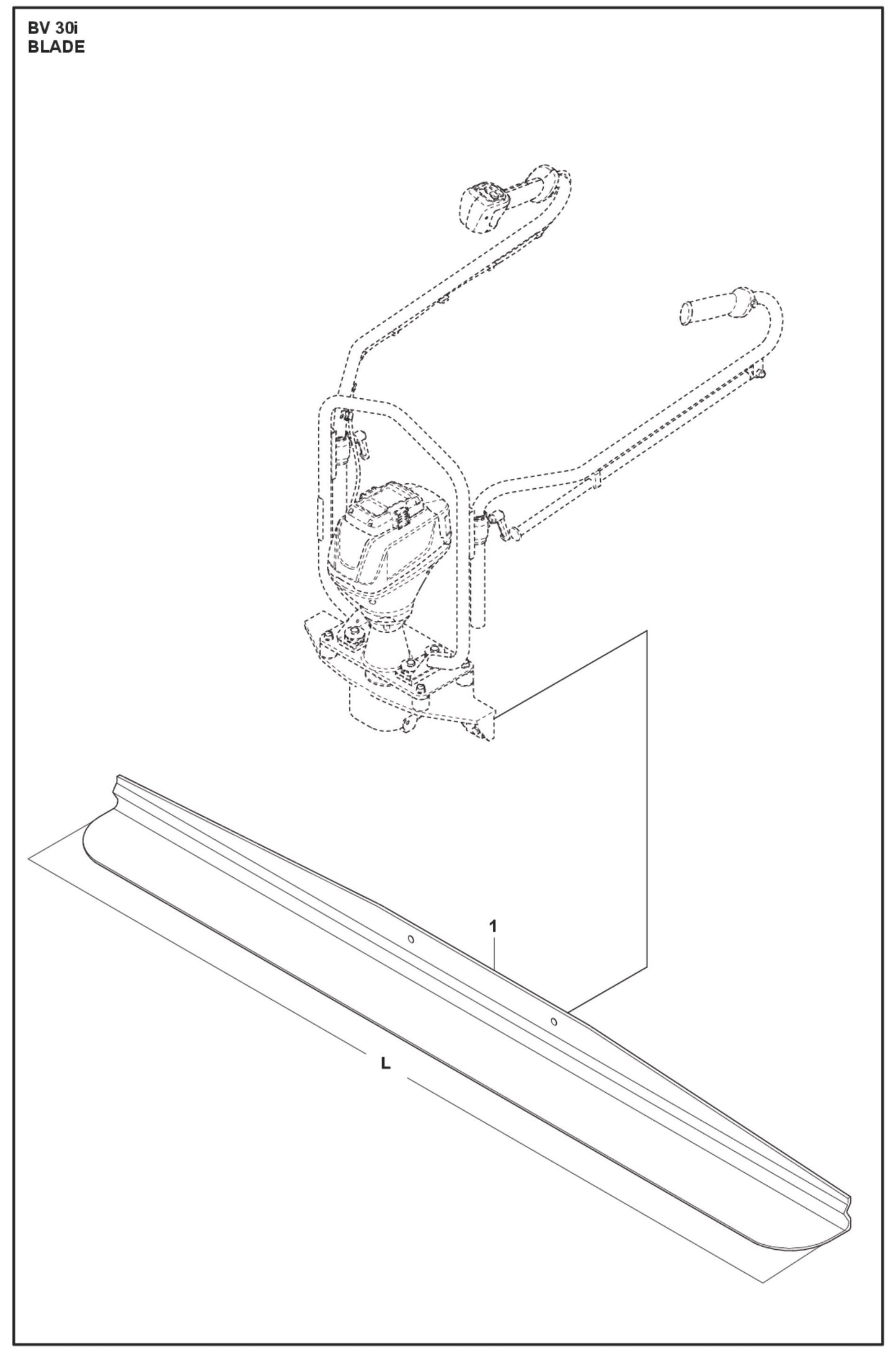Blade For BV 30i Electrical Power Concrete Screed By Husqvarna