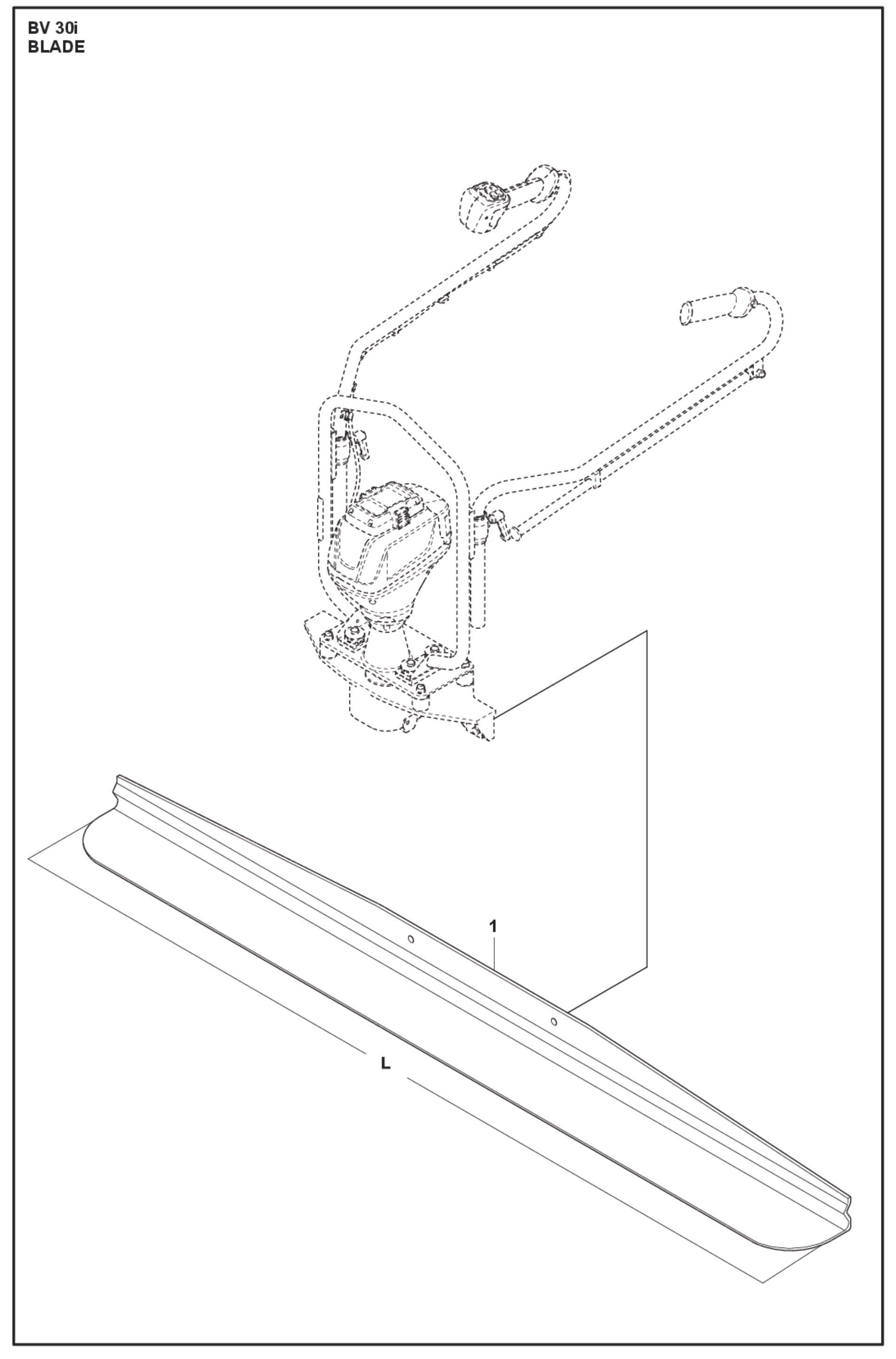 Blade For BV 30i Electrical Power Concrete Screed By Husqvarna