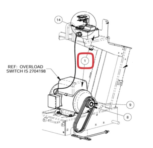 Diamond Products 5HP-1PH BALDOR MOTOR WITH SWITCH BOX &amp; PIGTAIL 3450RPM, 184T FRAME, 230V TEFC 2600278