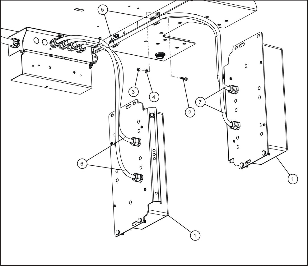 Maxi-Lite Ballast Box Wiring Group Assembly Parts For Maxi-Lite II and Night-Lite Pro II Units (SN 07-002729 and UP) by Allmand