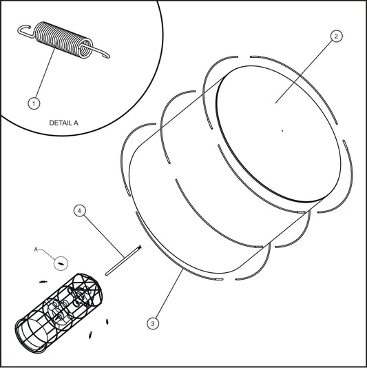 Balloon Light Assembly Group Parts For Maxi-Lite II and Night-Lite Pro II Units (SN 07-002729 and UP) by Allmand