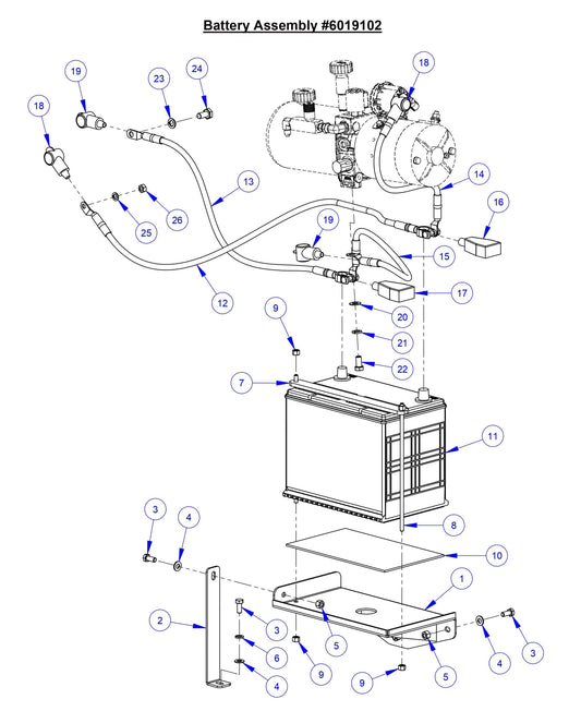 CC6566 Battery Assembly