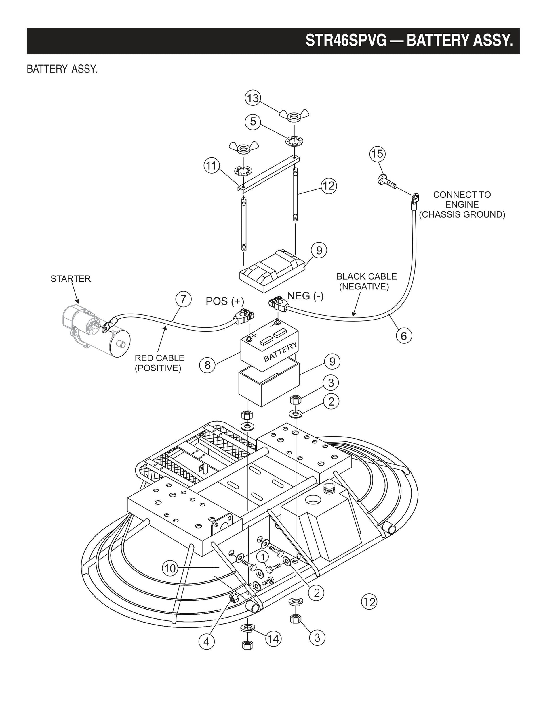 STR46SPVG STOW-Battery Assembly