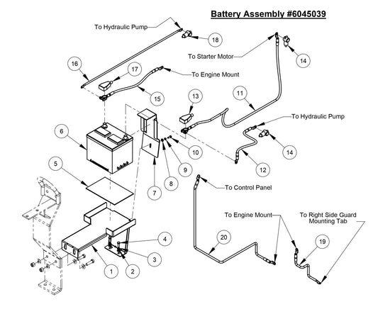 CC4144DXL Battery Assembly