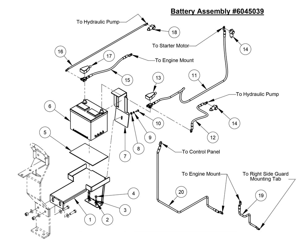 CC4144DXL Battery Assembly