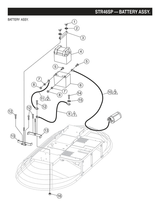 STR46SP STOW-Battery Assembly