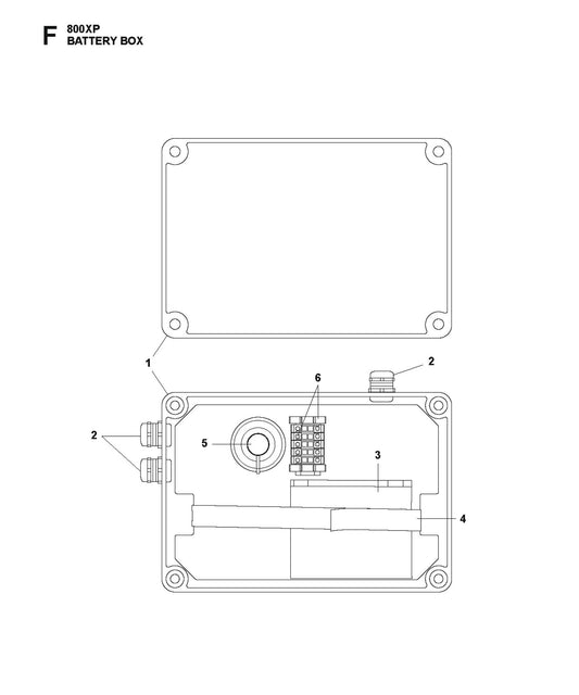 Battery Box Parts for HTC 800 XP By Husqvarna
