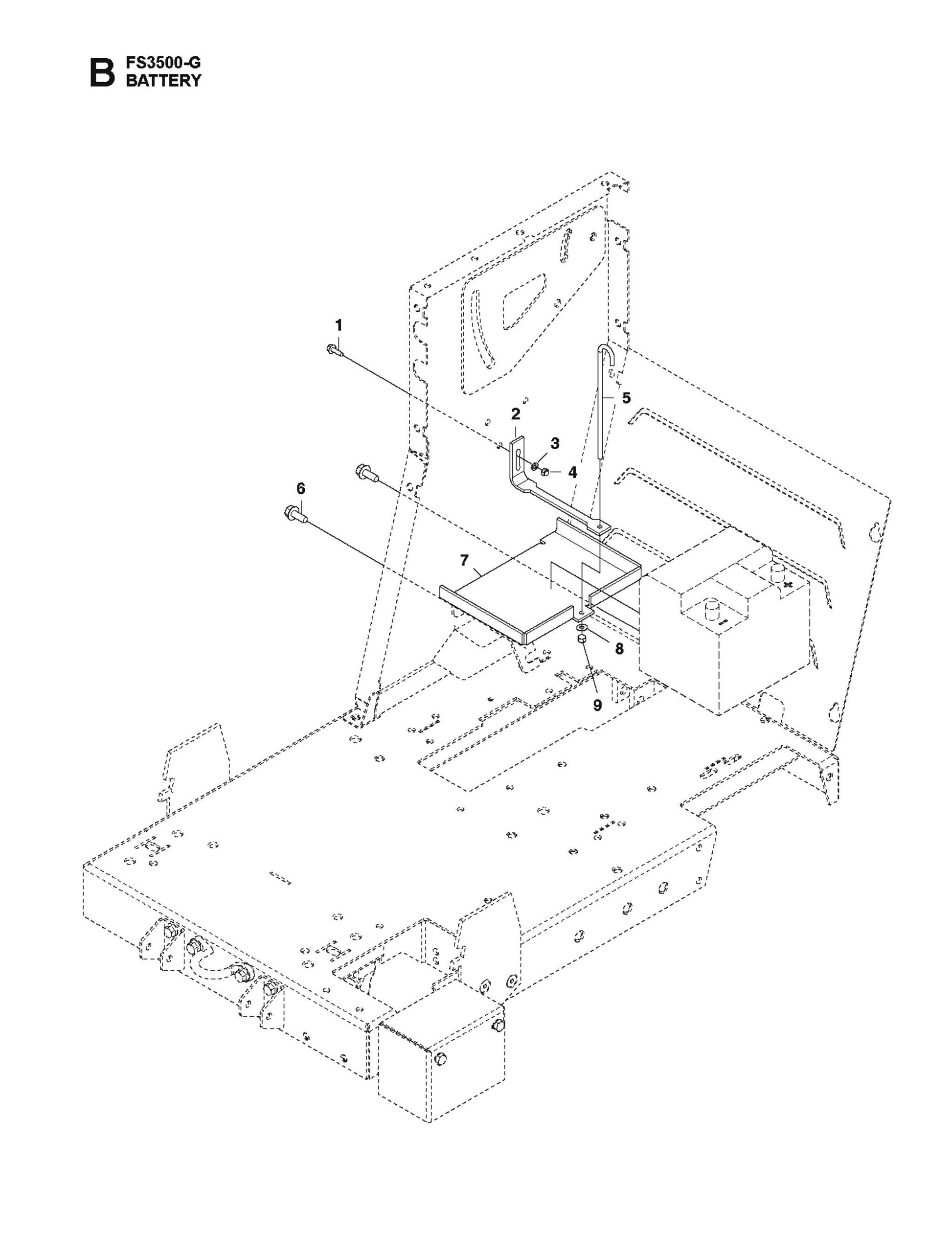 Battery Parts for FS3500 G II By Husqvarna