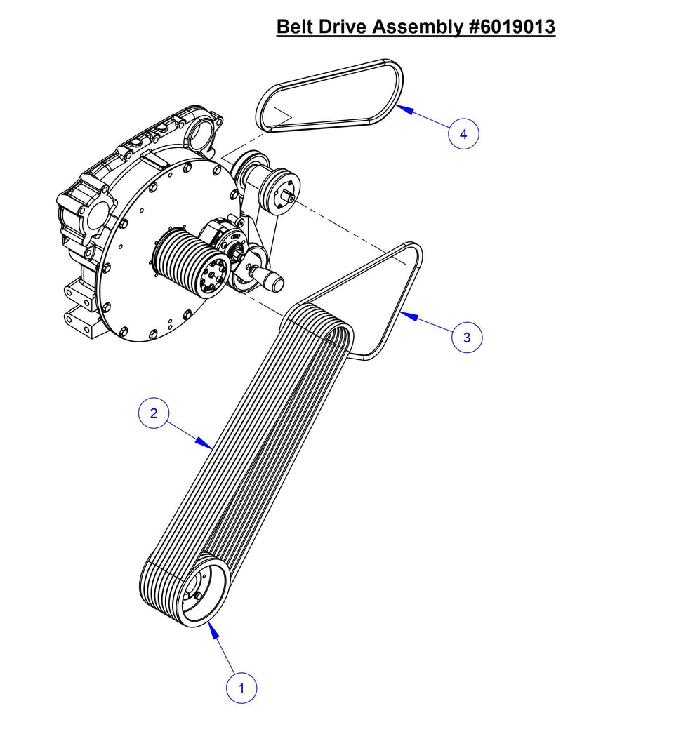 CC6566 Belt Drive Assembly (30'' To 42'' Blade Drive)