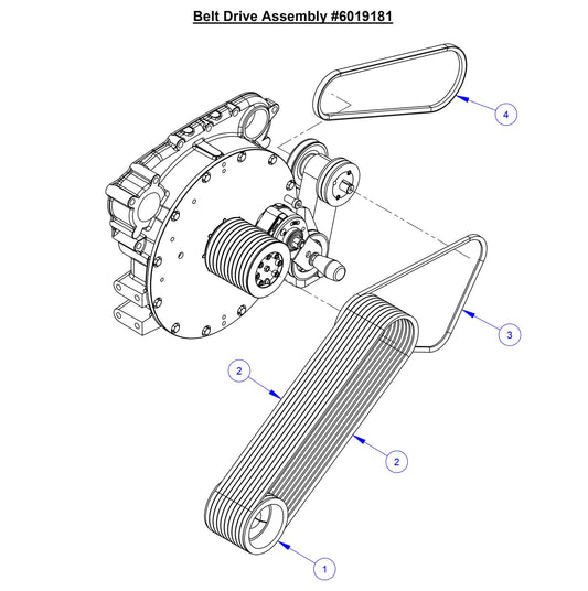 CC6566-3 Belt Drive Assembly