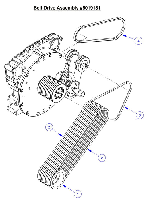 CC6561-3/6571-3 Belt Drive Assembly 