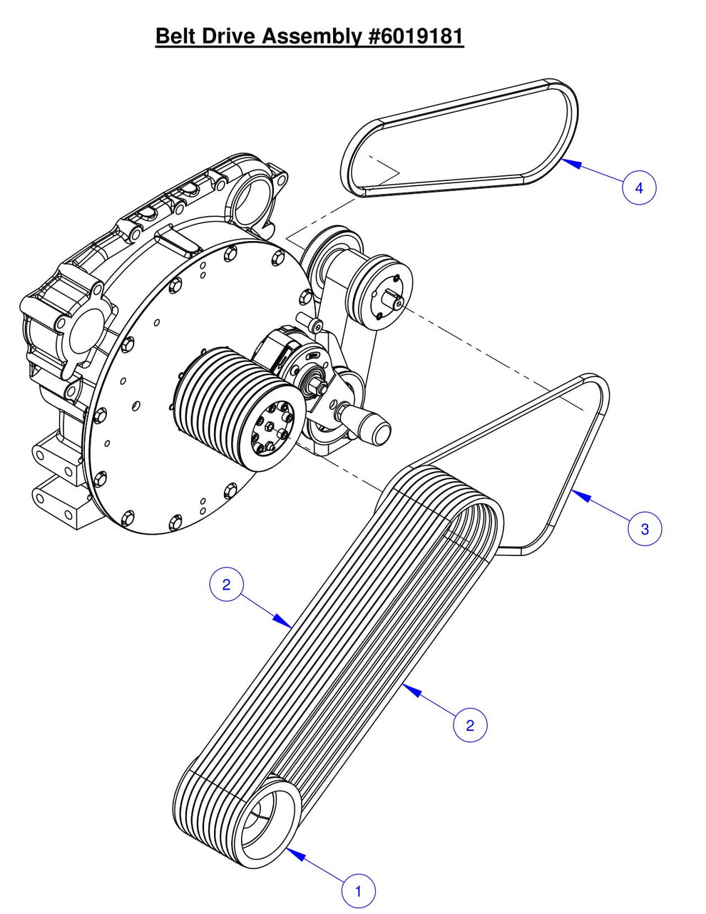 CC6561-3/6571-3 Belt Drive Assembly 
