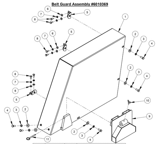 CC6540E Belt Guard Assembly