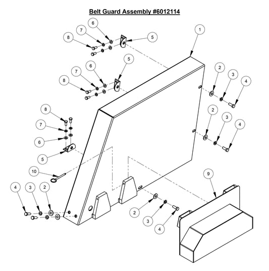 CC3700TE Belt Guard Assembly