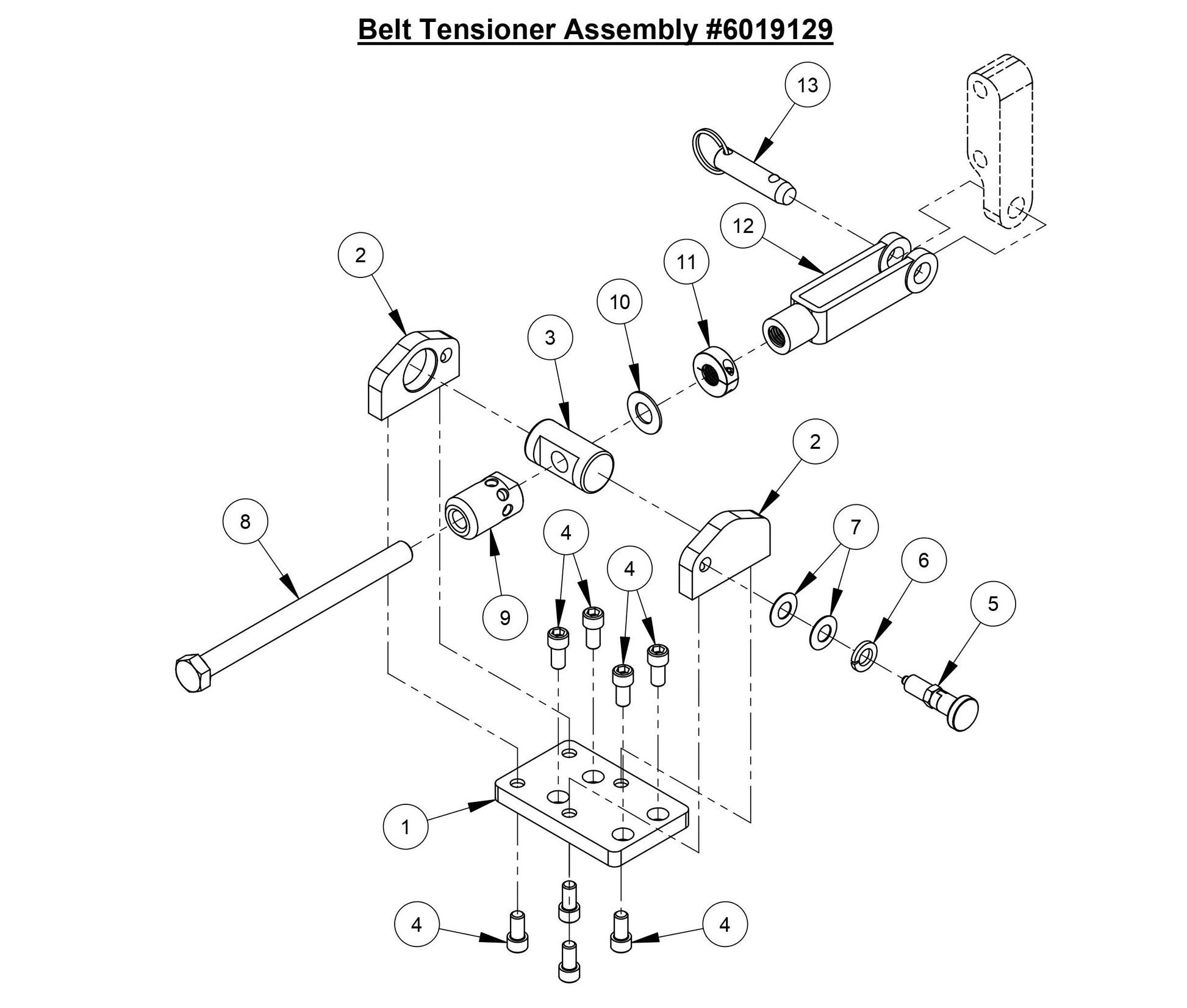 CC6566-3 Belt Tensioner Assembly