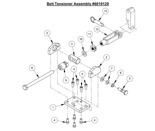 CC6566-3 Belt Tensioner Assembly