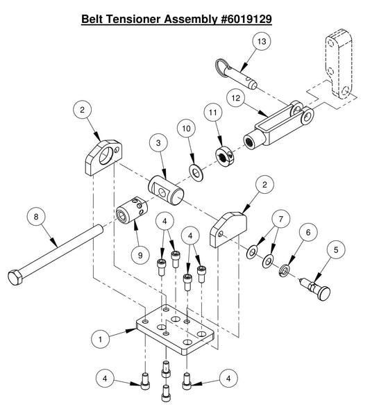 CC6561-3/CC6571-3 Belt Tensioner Assembly 