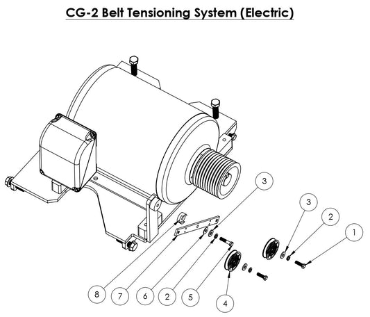 CG-2 (Electric) Mini Groover Belt Tensioning System