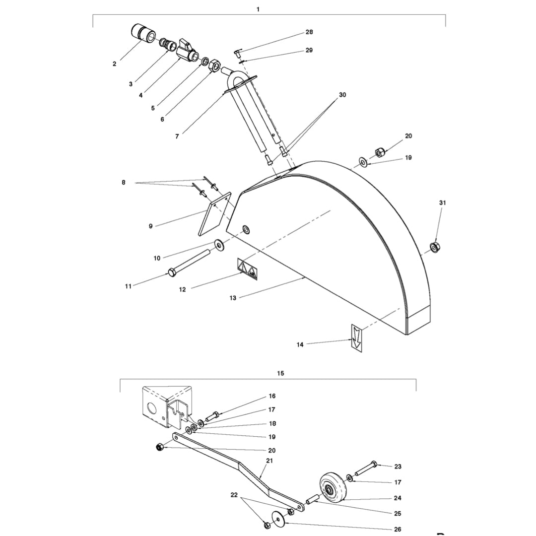 FS400LV Blade Guard and Guide 