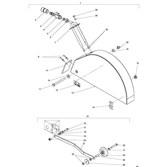 FS400LV Blade Guard and Guide 
