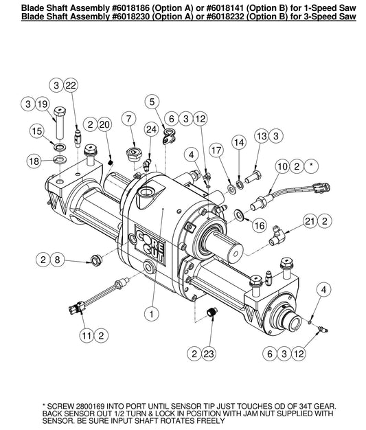 CC7574DK Blade Shaft Assembly