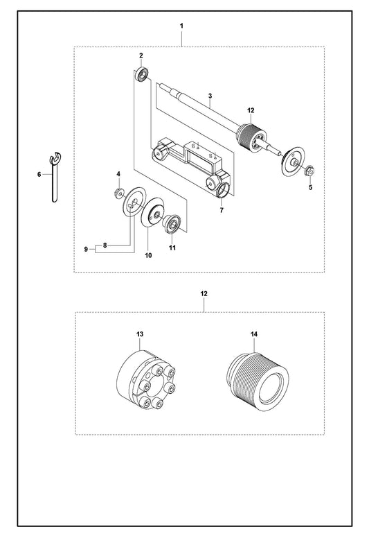 BladeShaft For FS410 D By Husqvarna
