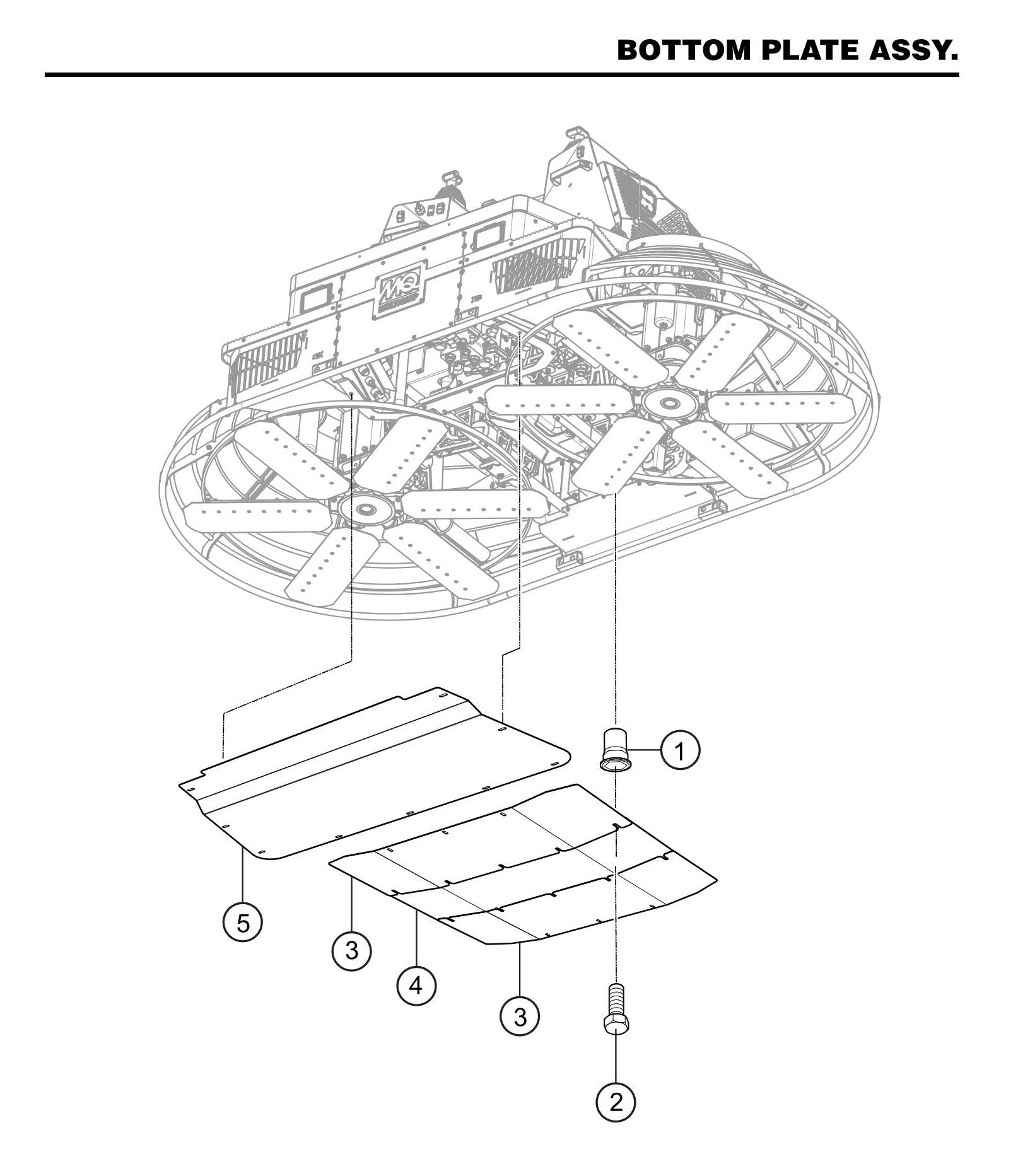 STX6H Bottom Plate Assembly