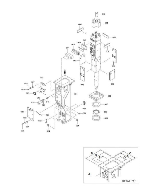 Box Mounting Parts for Fx1070 By Husqvarna