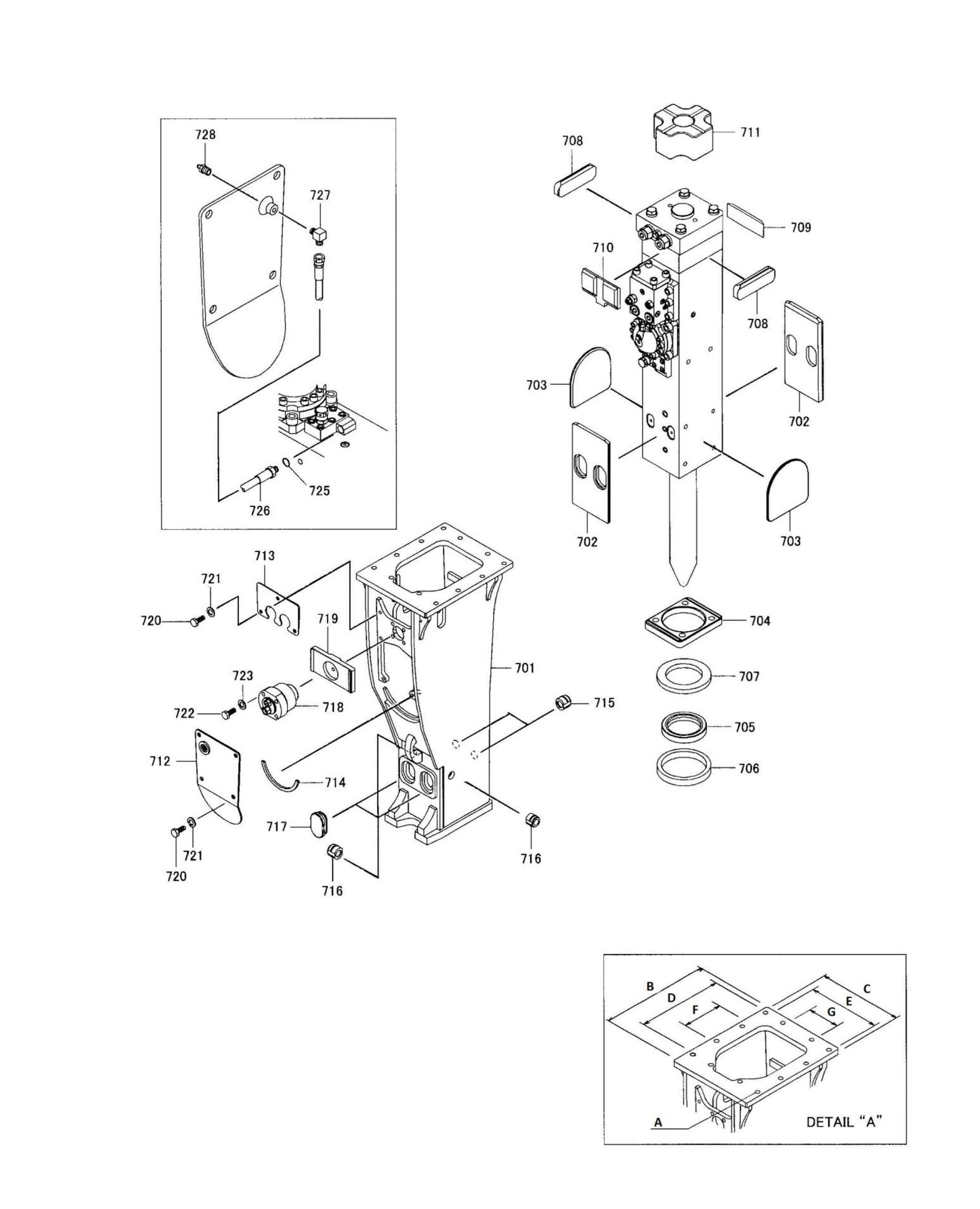Box Mounting fig 1 Parts for Fx175 By Husqvarna