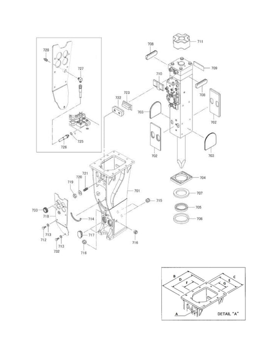 Box Mounting fig 2 Parts for Fx175 By Husqvarna