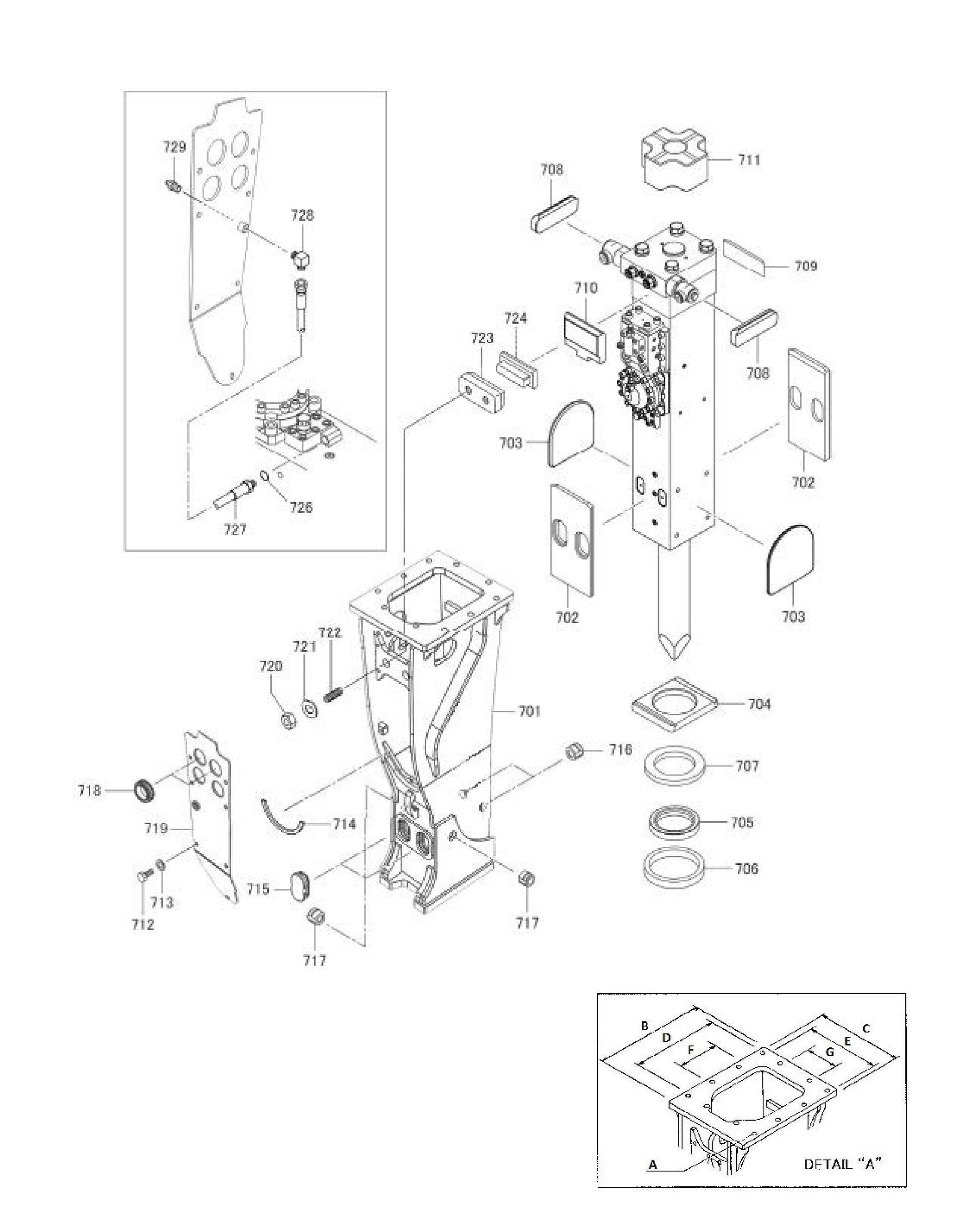 Box Screw Type Adjusters Fig 1 Parts for Fx375 By Husqvarna