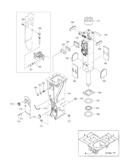 Box Screw Type Adjusters Fig 1 Parts for Fx375 By Husqvarna
