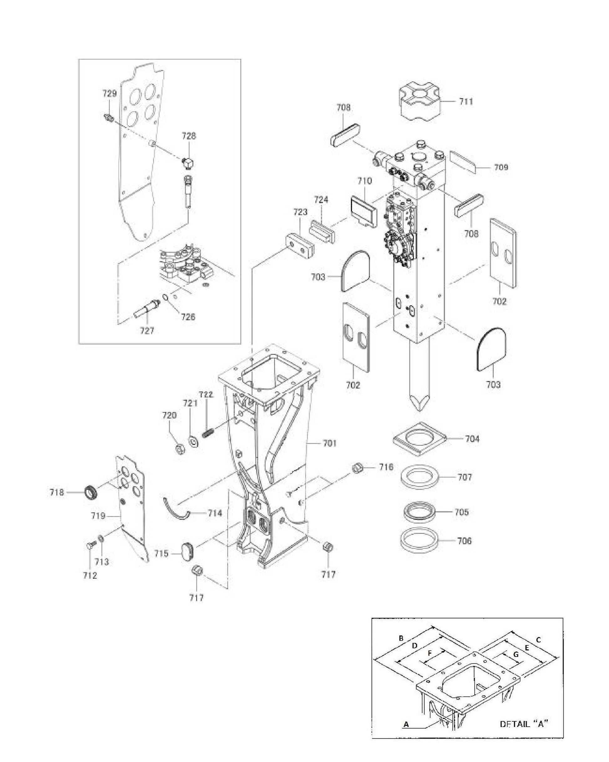 Box Screw Type Adjusters Fig 2 Parts for Fx375 By Husqvarna