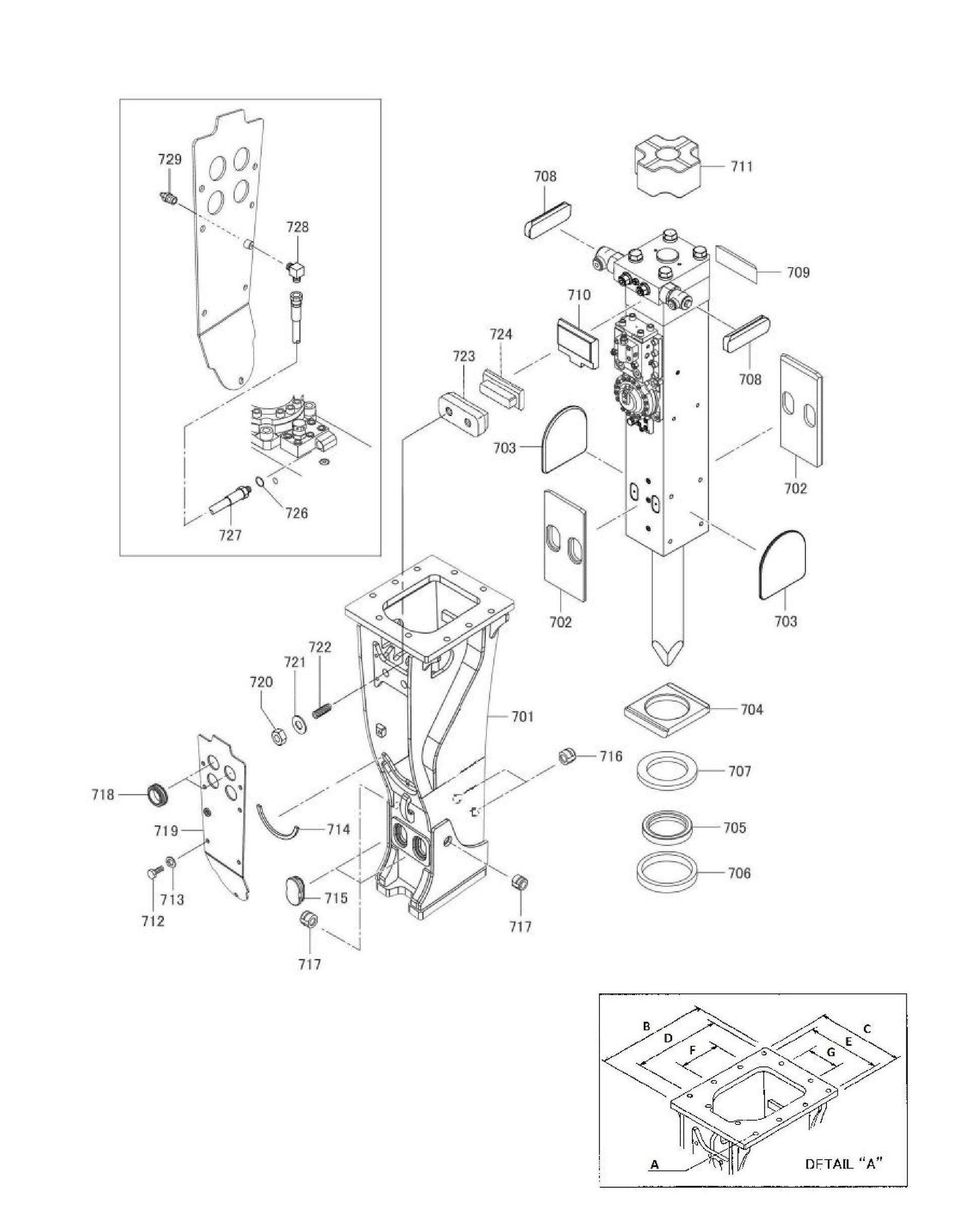 Box Screw Type Adjusters Fig 2 Parts for Fx475 By Husqvarna