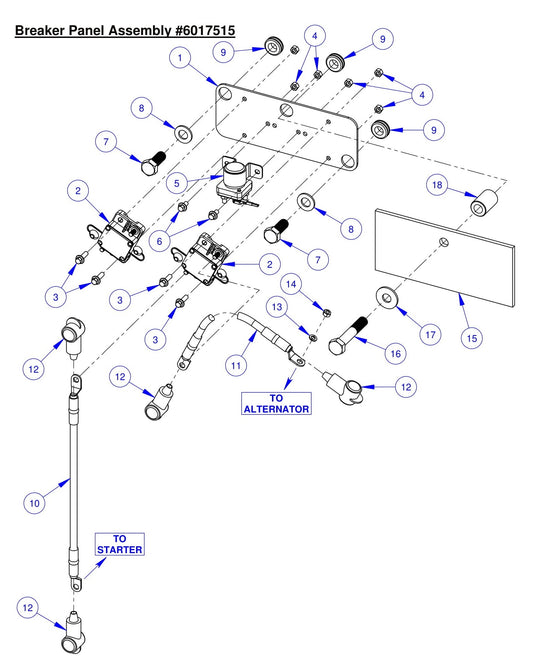 CC7574DK Breaker Panel Assembly