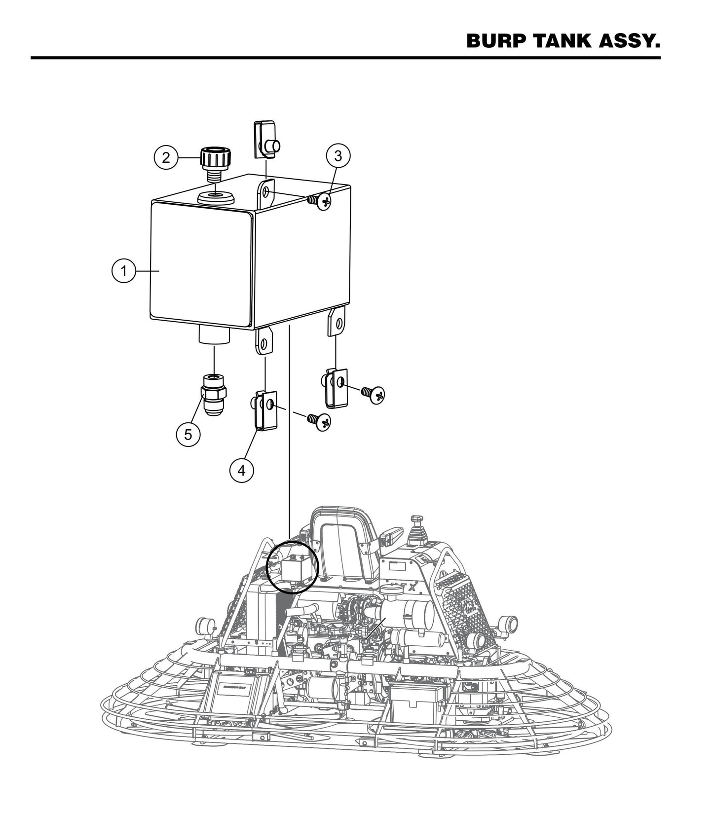 STXD6I Burp Tank Assembly
