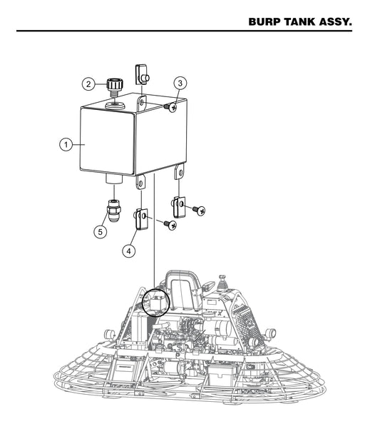 STXD6I Burp Tank Assembly