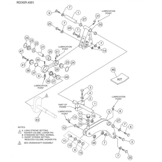 C-30HDG PUMP — Rocker Assembly Parts By Multiquip