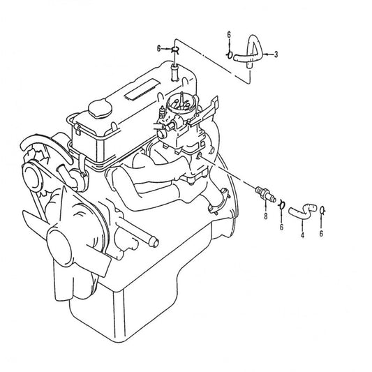 C-30HDN PUMP —  Crankcaseventilation Assembly Parts By Multiquip