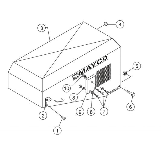 C-30HDN PUMP — Hood Assembly Parts By Multiquip