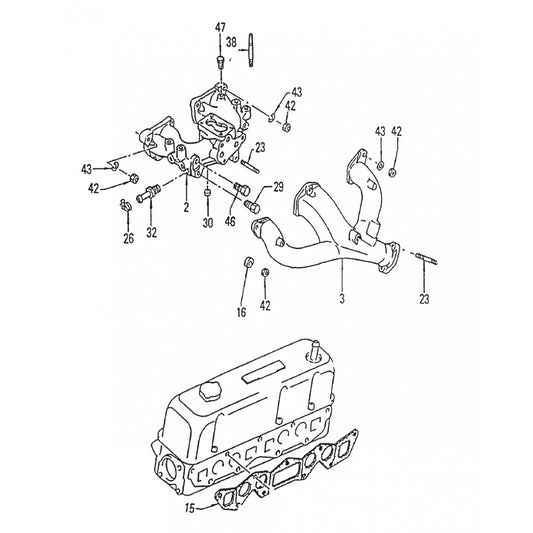 C-30HDN PUMP —  Manifold Assembly Parts By Multiquip