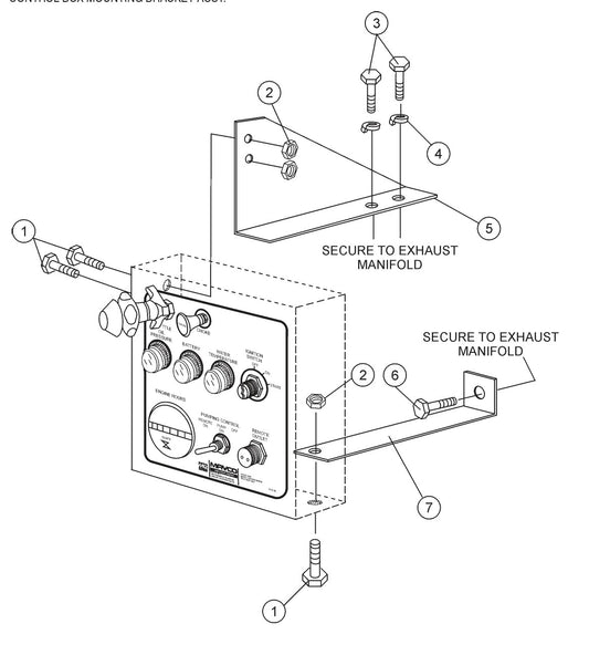 C-30HDN PUMP — Control Box Mounting Assembly Parts By Multiquip