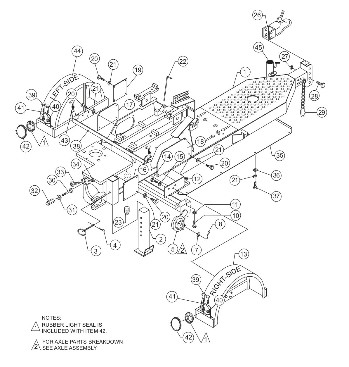 C-30HDN PUMP — Frame Assembly Parts By Multiquip