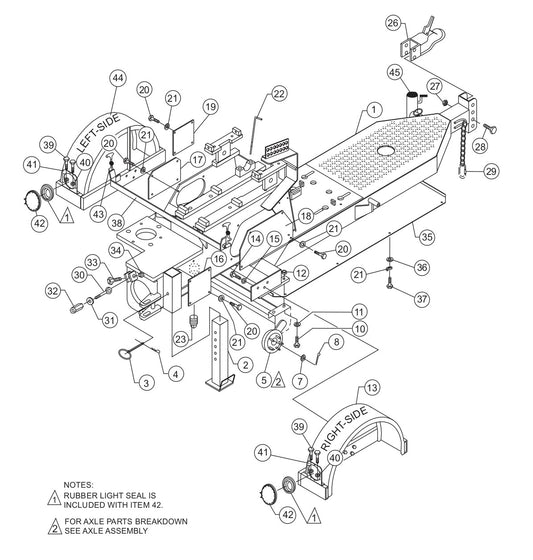 C-30HDN PUMP — Frame Assembly Parts By Multiquip