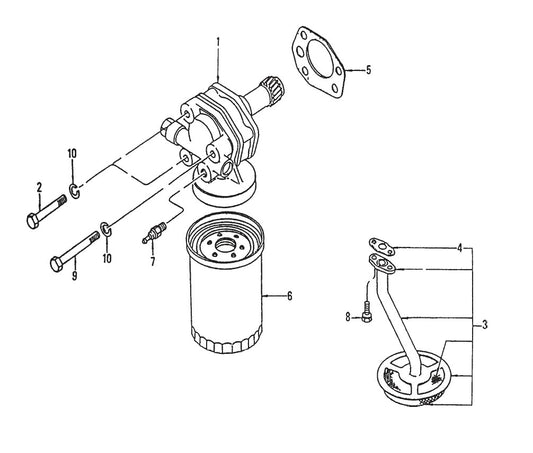 C-30HDN PUMP —  Oil Pump Assembly Parts By Multiquip