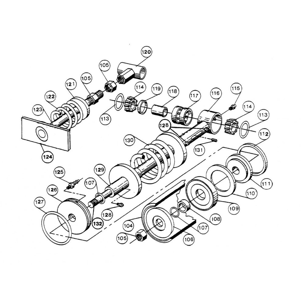 C30HD Compensator Piston Rod Assembly Parts By Multiquip