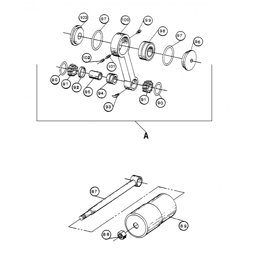 C30HD Connecting Rod Assembly 20328T (New Style) Parts By Multiquip