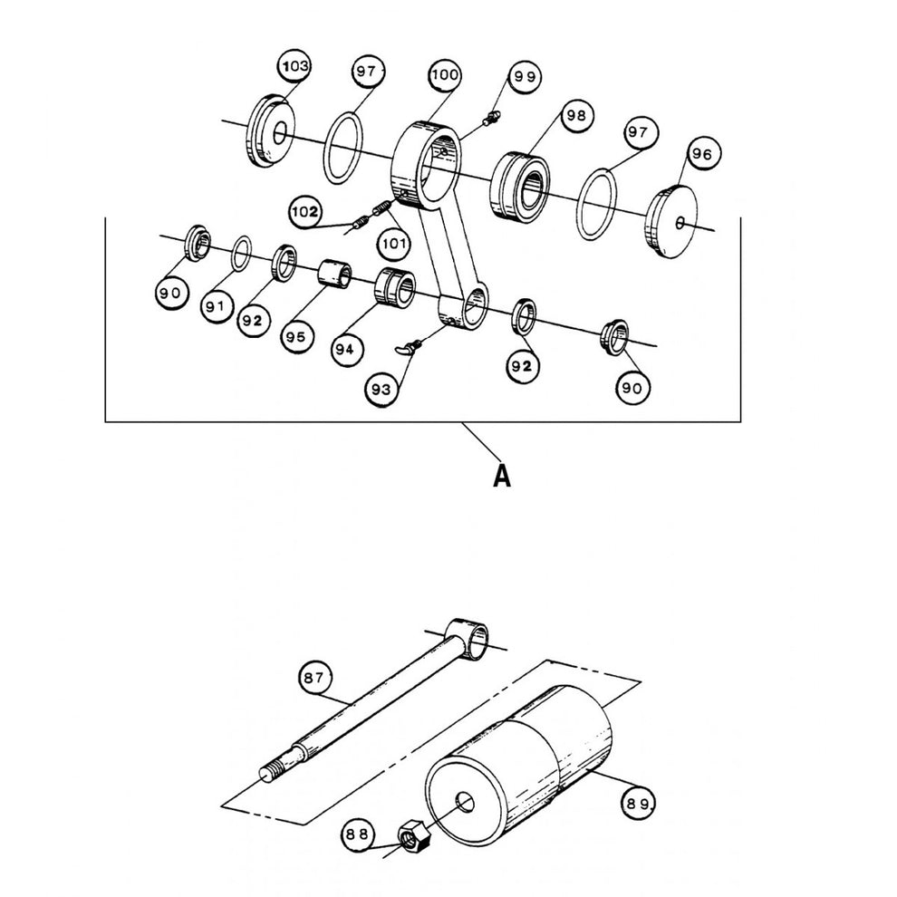 C30HD Connecting Rod Assembly 20328 (Old Style) Parts By Multiquip