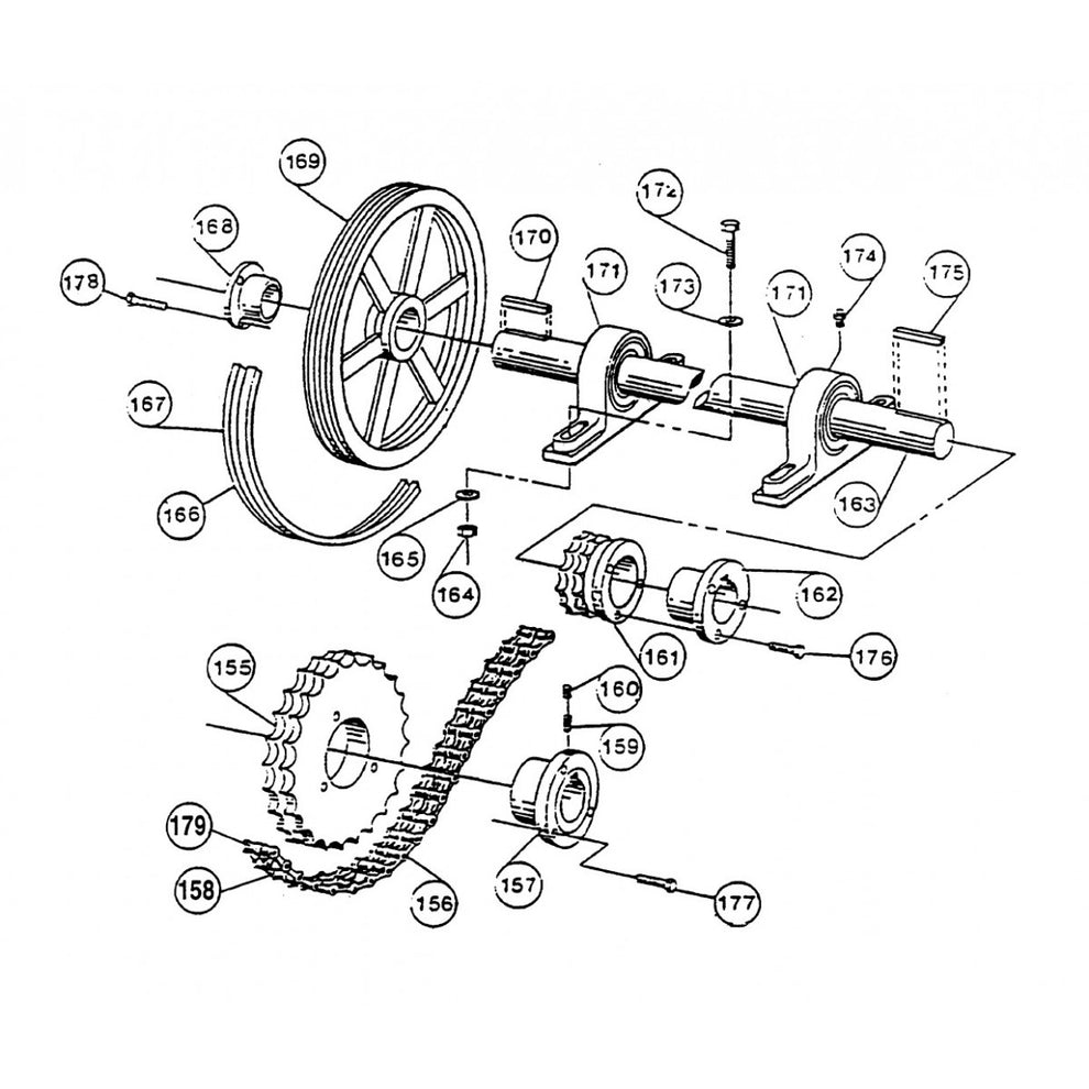 C30HD Counter Shaft Assembly Parts By Multiquip